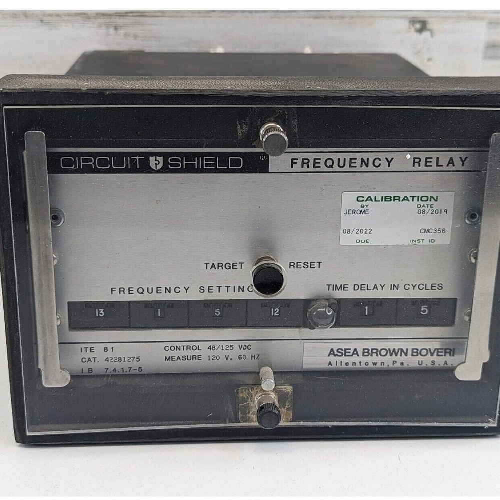 ABB Asea Brown Boveri ITE 81 Circuit Shield Frequency Relay 42281275 120V 60Hz
